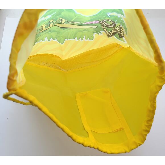 Build A Bear BABW Backpacks 2 Zoorrific Yellow Drawstring 1 Pink Plush Carrier - Picture 5 of 10